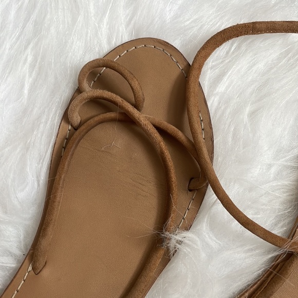 Asos lace up tan suede sandals - Picture 5 of 7
